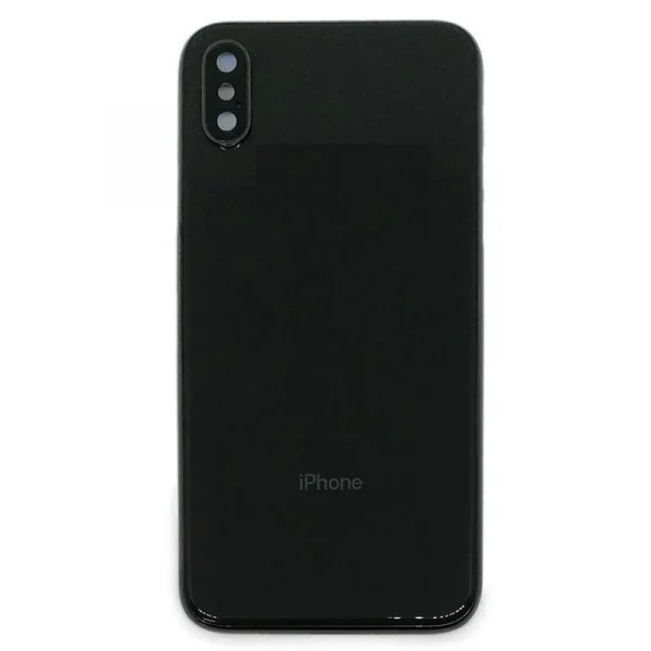 chasis-de-pantalla-marco-medio-carcasa-central-con-tapa-trasera-antena-nfc-y-flex-power-volumen-para-iphone-x-iphone-10 negro