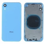 chasis-de-pantalla-marco-medio-carcasa-central-con-tapa-trasera-con-cargador-nfc-para-iphone-xr Azul