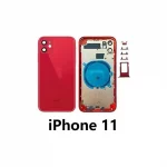 chasis-de-pantalla-tapa-con-marco-para-iphone-11-Rojo