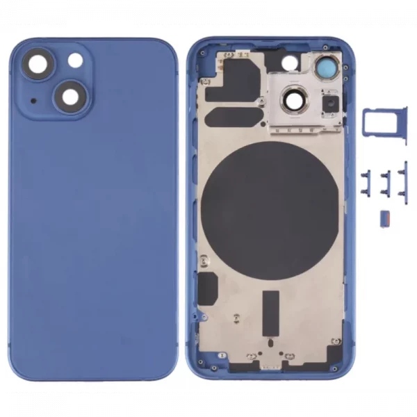 chasis-de-pantalla-tapa-con-marco-para-iphone-13-mini azul