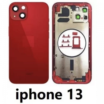 chasis-de-pantalla-tapa-con-marco-para-iphone-13-rojo