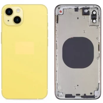 chasis-de-pantalla-tapa-con-marco-para-iphone-14 amarillo