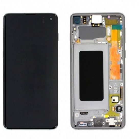 Pantalla Completa Con Marco Para Samsung Galaxy S10 G973F Verde Original