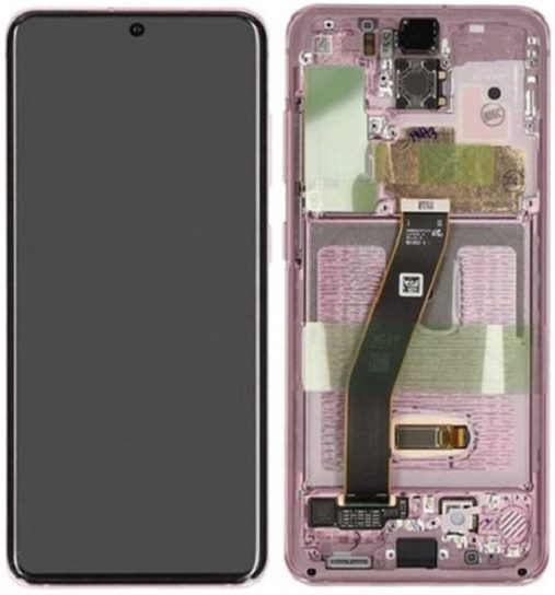 Pantalla Completa Con Marco Para Samsung Galaxy S20 G980 G981 Rosa Original