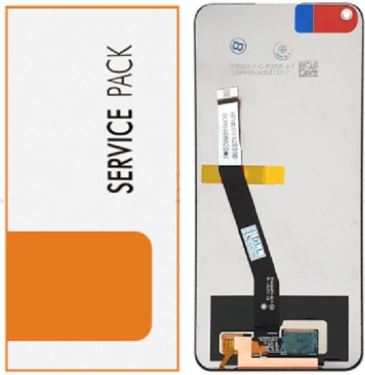 Pantalla completa sin marco para Xiaomi Redmi Note 9 negra original(Service Pack)